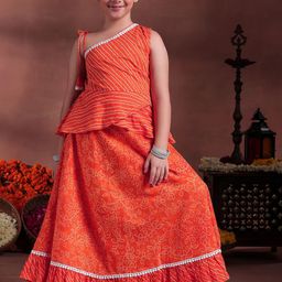 Libas KIDS Girls Printed Ready to Wear Lehenga &-image-22