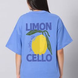 Besick Women Graphic Printed Round Neck Cotton Oversized T-shirt-image-67