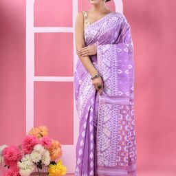 DESH BIDESH Women Ethnic Motifs Jamdani Saree-picture-6