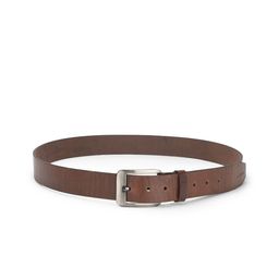 Cazzano Men Textured Leather Formal Belt with Buckle Closure-image-5