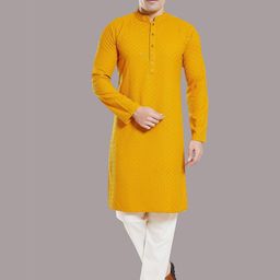 DIVISIVE Men Thread Work Kurta-image-73