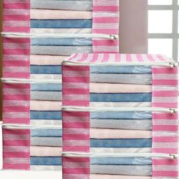 AMAK INC Pink Fabric Multi-Utility Wardrobe Organisers-picture-38