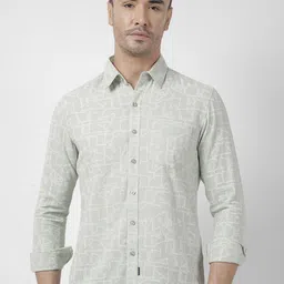 Numero Uno Men Slim Fit Opaque Printed Casual Shirt-image-80