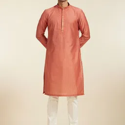 Diwas by Manyavar Floral Embroidered Mandarin Collar Straight Kurta-image-91