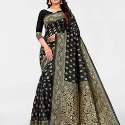 KALINI Woven Design Zari Banarasi Saree-image-15