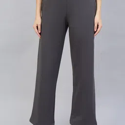 98 Degree North Women Flared Fit Mid-Rise Trousers-picture-10