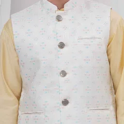 Sethukrishna Men Regular Kurta with Churidar With Nehru Jacket image 2