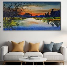 DEKORSTATION Blue Canvas Wall Art-image-88