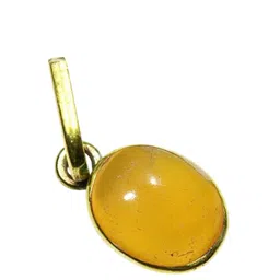 GenZcomplex Unisex Sulemani Hakik Stones Studded Oval Shaped Pendant-52