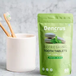 Dencrus Refreshing Tooth Tablets - Mint Flavour 60 Tablets image 3