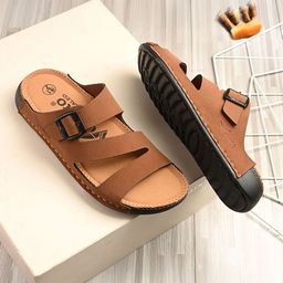 Vellinto Men Casual Synthetic Leather Comfort Sandals-image-44