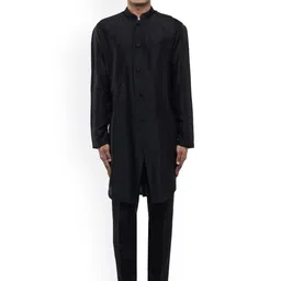 SDS By Kushal Shah Men Solid Kurta with Trousers-picture-29