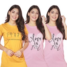TRENDY WORLD Women Cotton Tshirts-image-88