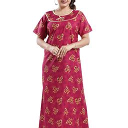 Inner Beats Women Pink Nightdress-image-126
