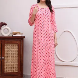 Claura Printed Maxi Nightdress-image-63