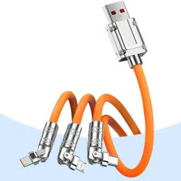 BUFONA 120W Fast Charging Cable For All iOS, Type C, Android & Micro USB Other Devices Charging Pad-picture-15