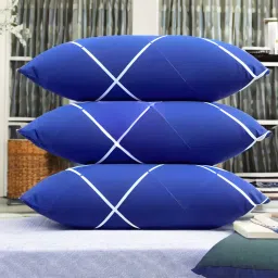 LUXURY Polyester Fibre Solid Sleeping Pillow Pack of 3-image-57