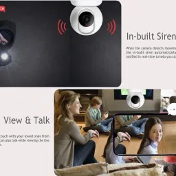 CP PLUS EZ-P23 2MP Wi-Fi PT Indoor with 64GB Memory card 2 Way Talk & Human Detection Security Camera image 5