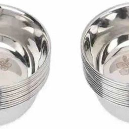 Stainless Steel Vegetable Bowl STAINLESS STEEL BOWL , HEAVY BOWL Disposable-image-85