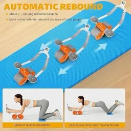 whipbird Automatic Rebound Abdominal Wheel, 4d Ab Roller With Elbow Support Ab Exerciser Ab Exerciser image 2