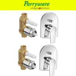 Praseo concealed Diverter Body with Concealed Upper Part set of 2 pic 032 Praseo Diverter with upper trim | Hot and Cold water Mixer | Complete set Diverter Faucet-70
