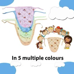 baby cotton langot/ nappy pack of 5 in multicolour-image-20
