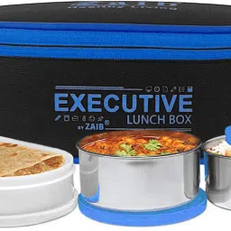 tiffin box executive blue, lunch box 3 Containers Lunch Box-24