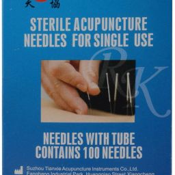 Bella Faccia Sterile Acupuncture Needles For Single Use Transparent Needles with Tube contains 100 Needles Massager-0