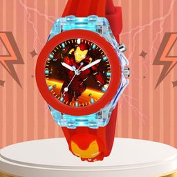 SWADESI STUFF Unisex Kids Dial & Straps Analogue Multi Function Watch MULTI LIGHT RED IRON-10