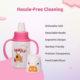 Adore ALGO Jr. Baby Silicon Soft Spout Sipper With Twin Handle- 125ml Baby Sippers image 5