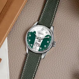 DOUBLERUN Men Dial & Leather Straps Analogue Multi Function Watch H05N10022-42