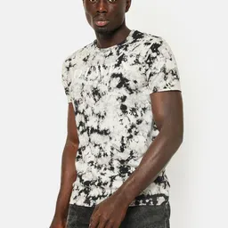 OLWEN Men Coolmax Dyed Round Neck Cotton T-shirt-image-87