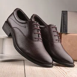 Auserio Men Leather Formal Oxfords-picture-1