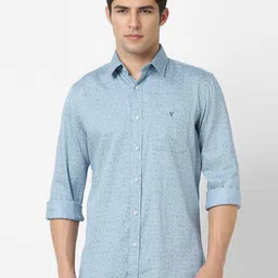 Van Heusen Sport Men Floral Printed Spread Collar Cotton Casual Shirt-image-95