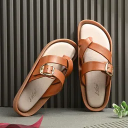 knoos Women Regular One Toe Flats with Buckle-picture-45