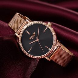 Sonata Women Embellished Dial & Bracelet Style Straps Analogue Watch SP80061WM01W-image-48