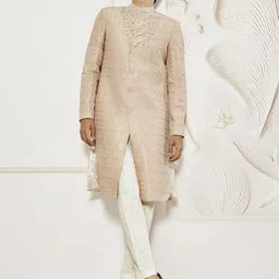 VASTRAMAY Embroidered Sherwani Set-image-76