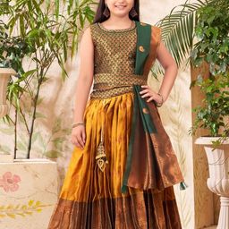 Muhuratam Ready To Wear Art Silk Lehenga Choli-image-104