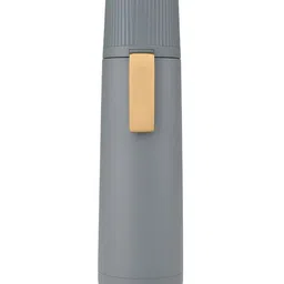 iSWEVEN Grey & Yellow Single Stainless Steel Solid Double Wall Vacuum Water Bottle-50