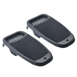 Aura Grey 2 piece Solid Plastic Bath Accessories Set-19