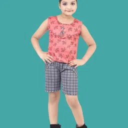 HSS TRENDS Kids-Unisex Red Cotton Blend Clothing Set-image-25