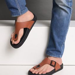 The Roadster Lifestyle Co Men T-Straps Comfort Sandals-picture-49