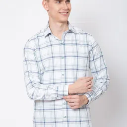 Sparky Men Tartan Checks Opaque Checked Casual Shirt-picture-6