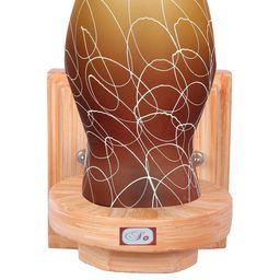 SOMIL Brown Glass Cylinder Printed Wall Lamps-image-20