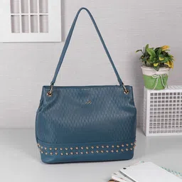Metro Women Textured Embellished Shoulder Bag-10