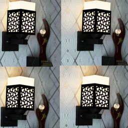 Gojeeva Black Wood Square Wall Lamps-picture-30