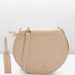 Allen Solly Animal Skin Textured Structured Sling Bag-7