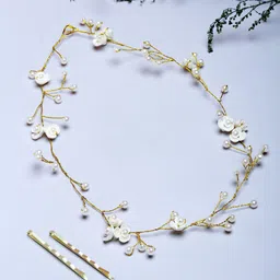 VOGUE HAIR ACCESSORIES Women Beaded Tiara-11