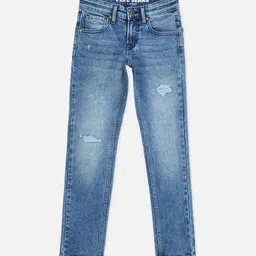 Pepe Jeans Boys Mid-Rise Slim Fit Mildly Distressed Heavy Fade Stretchable Jeans-picture-12