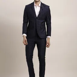 Turtle Checked Single-Breasted Two-Piece Party Suit-image-16